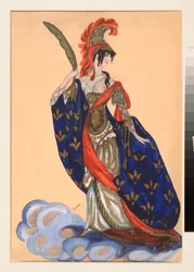 Costume Design for the Theatre Play Triumph of the States by A Bobrishchev-Pushkin