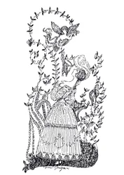 Illustration to essay The Blue Rose by S. Makovsky, 1907