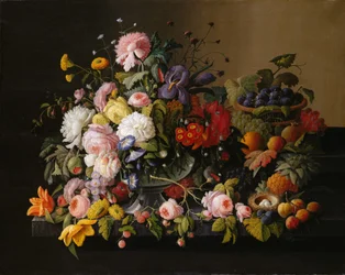 Still Life: Flowers and Fruit