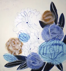Abstract Blue Bouquet