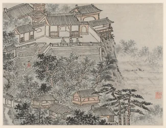 Twelve Views of Tiger Hill, Suzhou: The Five Sages Terrace