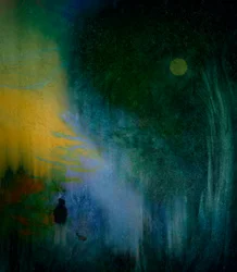 Solitary Moonlit Path