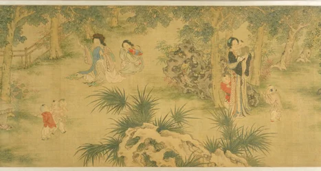 Women and Children in a Garden