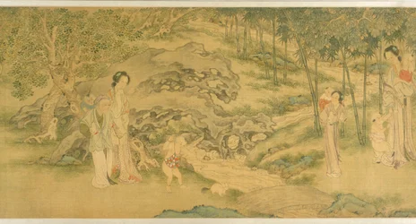 Women and Children in a Garden