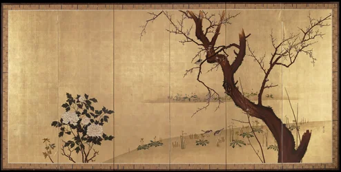 Spring [right of a pair of Birds and Flowers in Spring and Autumn]
