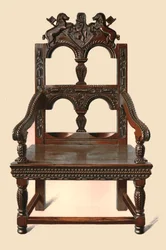 Oak Cacqueteuse chair