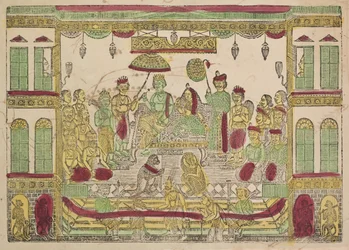 Rama and Sita in Royal Palace