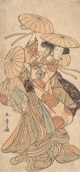 Kabuki Actor Nakamura Tomijuro I in a Female Dance Role