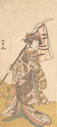 Kabuki Actor Segawa Kikunojo III in a Female Role Shizuka Gozen