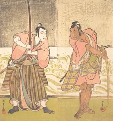 The Actor Sakata Hangoro II and the Actor Matsumoto Koshiro IV