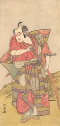 The Second Ichikawa Yaozo as a Samurai Dressed in a Gaudy Kamishimo
