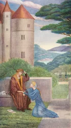 The Golden Legend: The Prince and Elsie in the garden