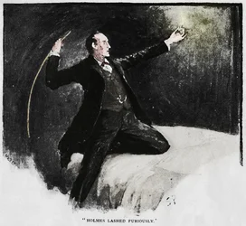 Holmes Lashed Furiously