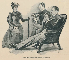 Holmes Shook His Head Gravely, 1892