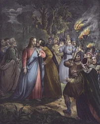 Judas betrays his master