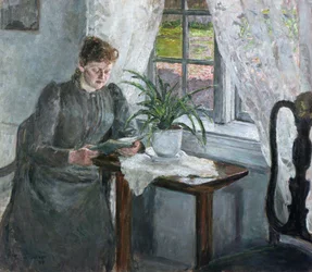 Interior with Woman Reading