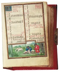 Folio from a miniature Book of Hours, use of Rome, Bruges