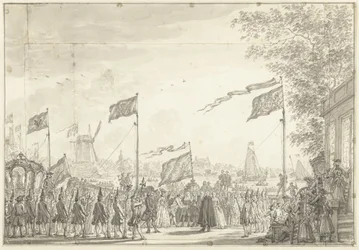 Farewell of William V and Wife at Buitenamstel, 1768