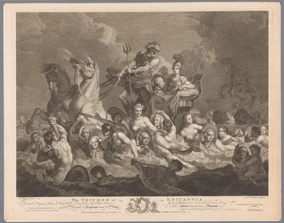 Allegory of the British Navy and the Victory over the French Fleet (The Triumph of Britannia)