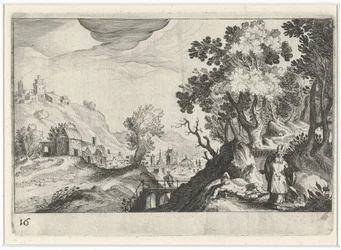 Hilly Landscape with the Good Samaritan