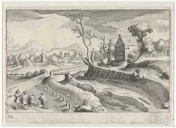 Hilly Landscape with a Chapel