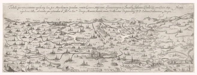 Map of the Duchy of Jülich, 1614
