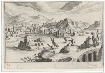 Cityscape in a River Valley