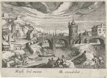 Cityscape with a River