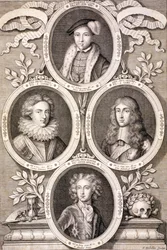 Edward VI, Henry and William, Dukes of Gloucester, and Henry, Prince of Wales