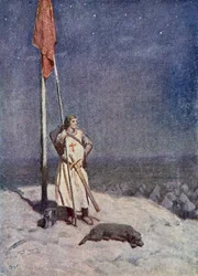 The Knight stands watch on St. George