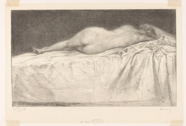 Naked Woman Lying on Bed