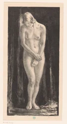 Standing nude woman