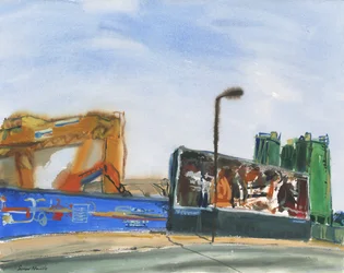 Construction Zone and Billboard
