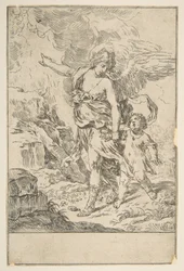 A Guardian Angel Walking with a Child, ca. 1640