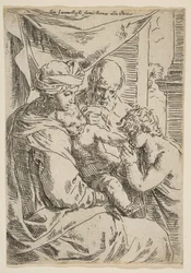 Holy Family with Saint John the Baptist Kissing the Infant Christ