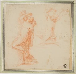 Two Sketches of Saint Sebastian