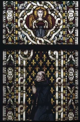 Cardinal Gentile of Montefiore Kneels
