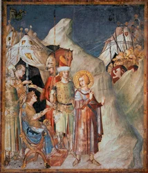 Saint Martin of Tours Renounces Arms (Fresco by Simone Martini)