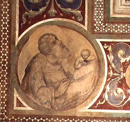 Maesta: St. Matthew and the Angel (detail)