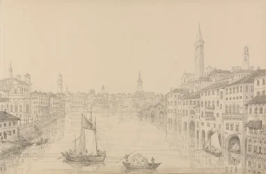 Album of 30 Views in the Tyrol and Italy: City of Verona from the Bridge, 1st November 1840