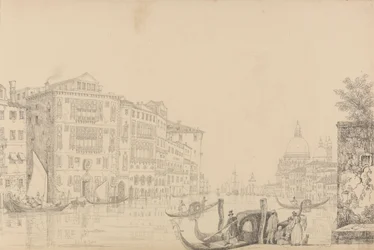 Album of 30 Views in the Tyrol and Italy: View on the Grand Canal 9th Nov 1840