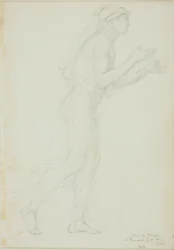 Study for Pilgrim in Romaunt of the Rose