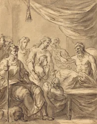 Jacob Allowing Benjamin to Go to Egypt with His Brothers