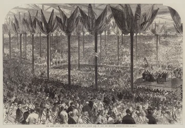The Queen Laying the First Stone of the Royal Albert Hall of Arts and Sciences, Kensington-Gore