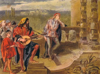 The musician sings in The Two Gentlemen of Verona: Act IV Scene II