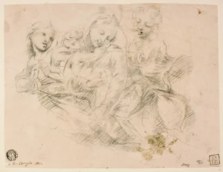 Madonna and Child with Two Angels