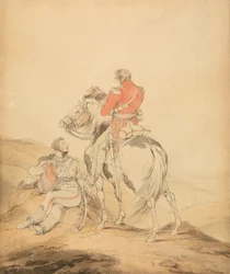 A British Officer of the Staff and an Officer of Hussars