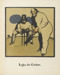 Cricket Game. From Almanach de Douze Sports, 1898