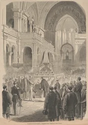 The Funeral of Gioacchino Rossini. The Consecration in the Church of the Holy Trinity, 1868