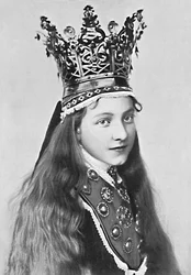 A Norwegian Girl in Holiday Attire